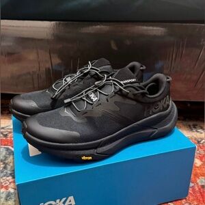 Hoka One One 🔥 Sneakers Black Gore Tex Cordura Transport 1123153 BBLC Sz 13 NEW